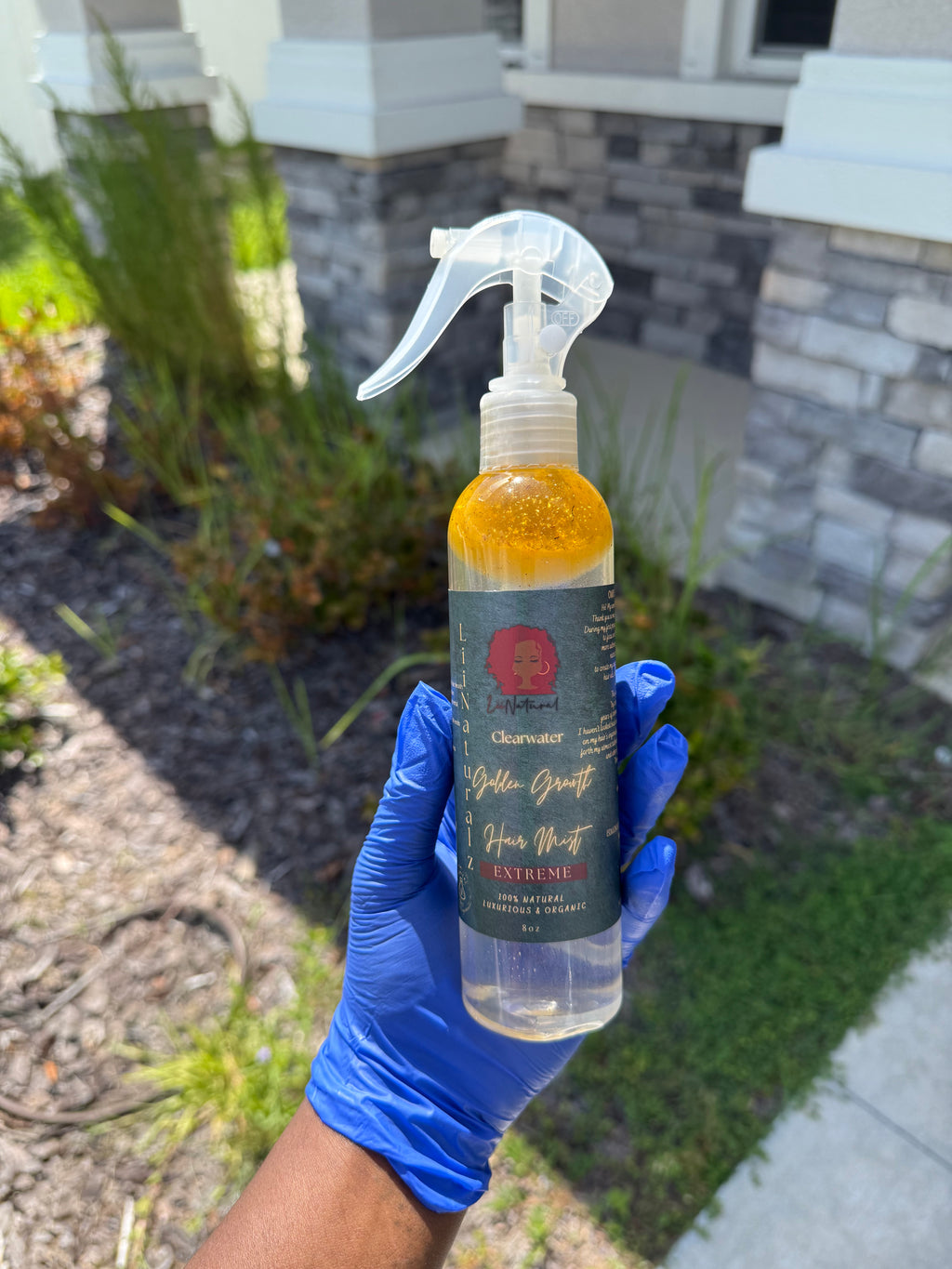 Clearwater Hair Growth Mist Formula with Essential Nutrients for Glowing Frizz Free moisturized hair, 8 Fl Oz Strawberry Shortcake Scent