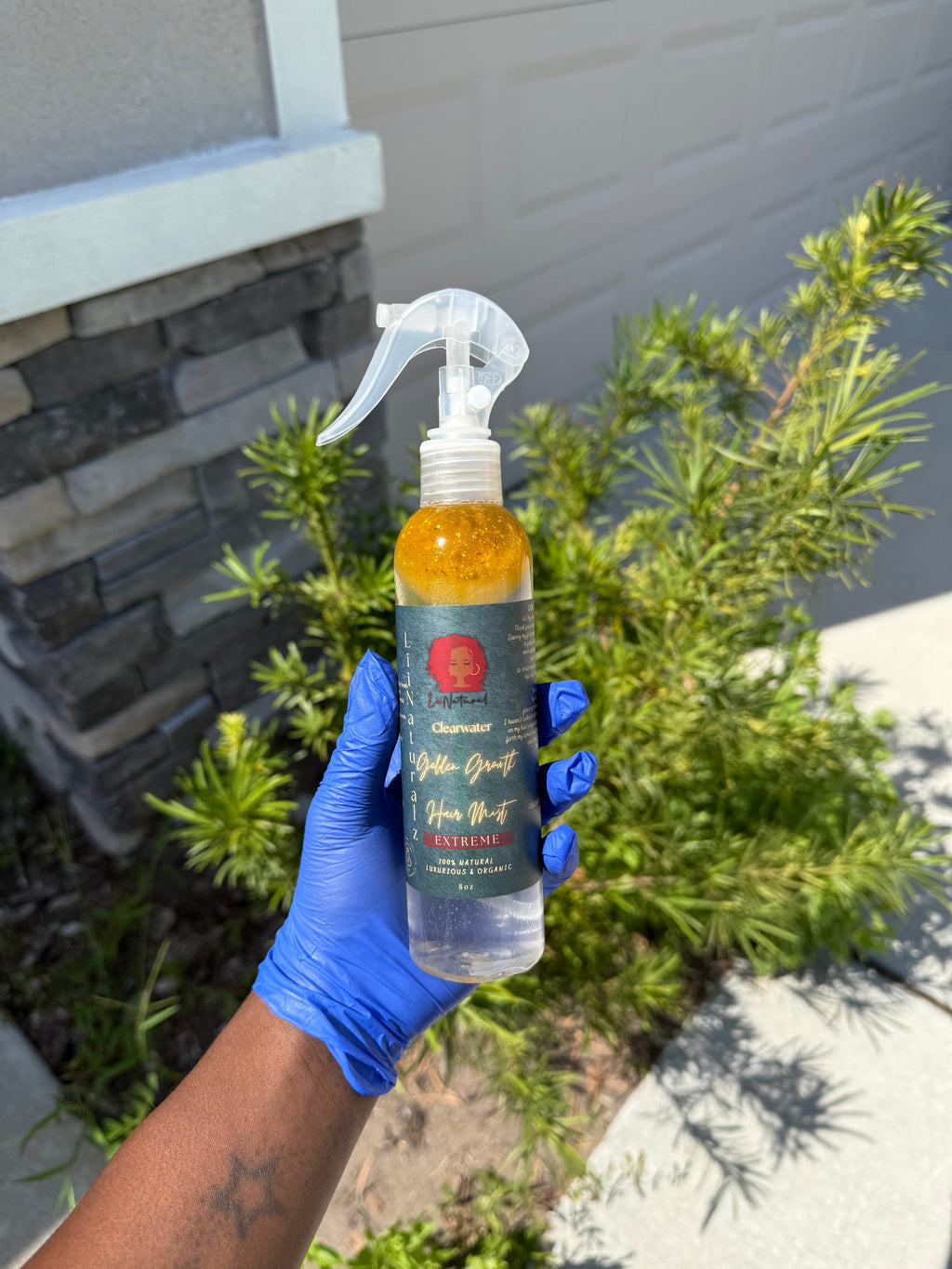 Clearwater Hair Growth Mist Formula with Essential Nutrients for Glowing Frizz Free moisturized hair, 8 Fl Oz Strawberry Shortcake Scent