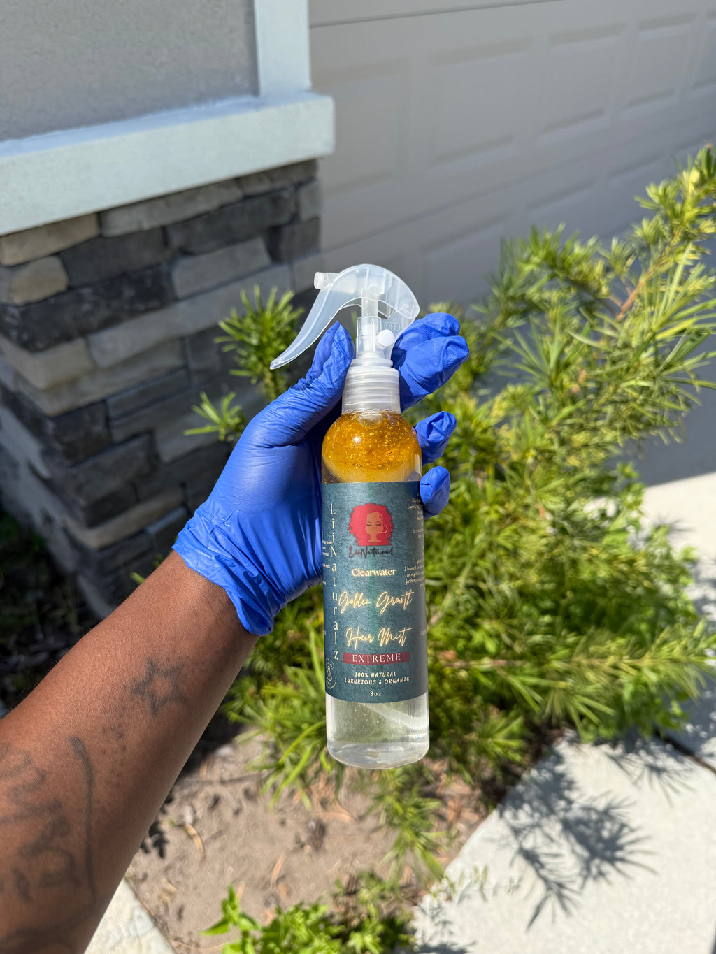 Clearwater Hair Growth Mist Formula with Essential Nutrients for Glowing Frizz Free moisturized hair, 8 Fl Oz Strawberry Shortcake Scent