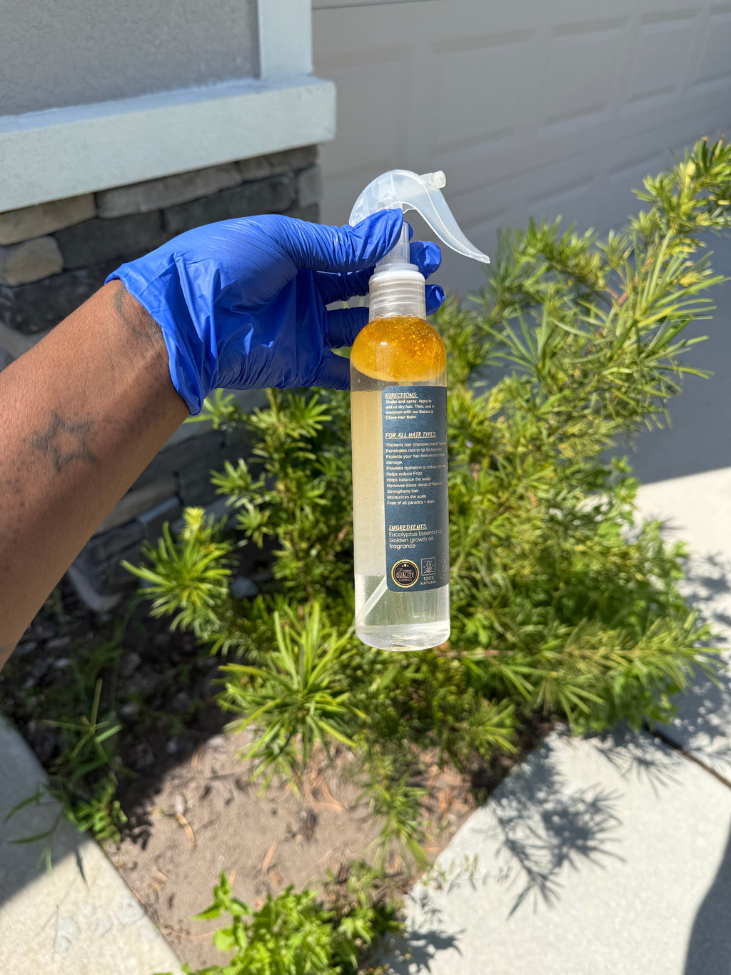 Clearwater Hair Growth Mist Formula with Essential Nutrients for Glowing Frizz Free moisturized hair, 8 Fl Oz Strawberry Shortcake Scent