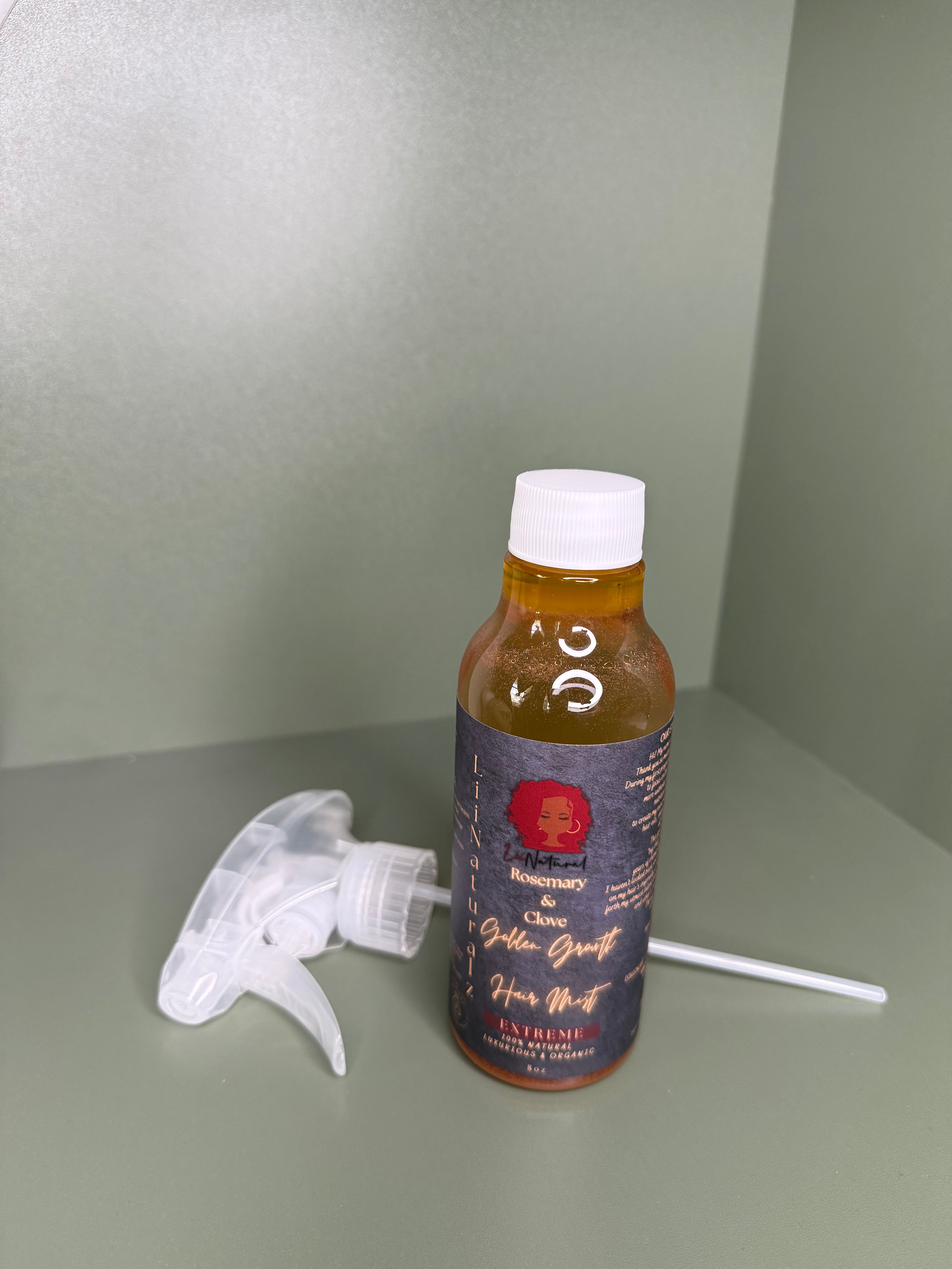 Rosemary & Clove Hair Growth Mist Vegan Formula with Essential Nutrients for Glowing Frizz Free Moisturized Hair 8 Fl Oz