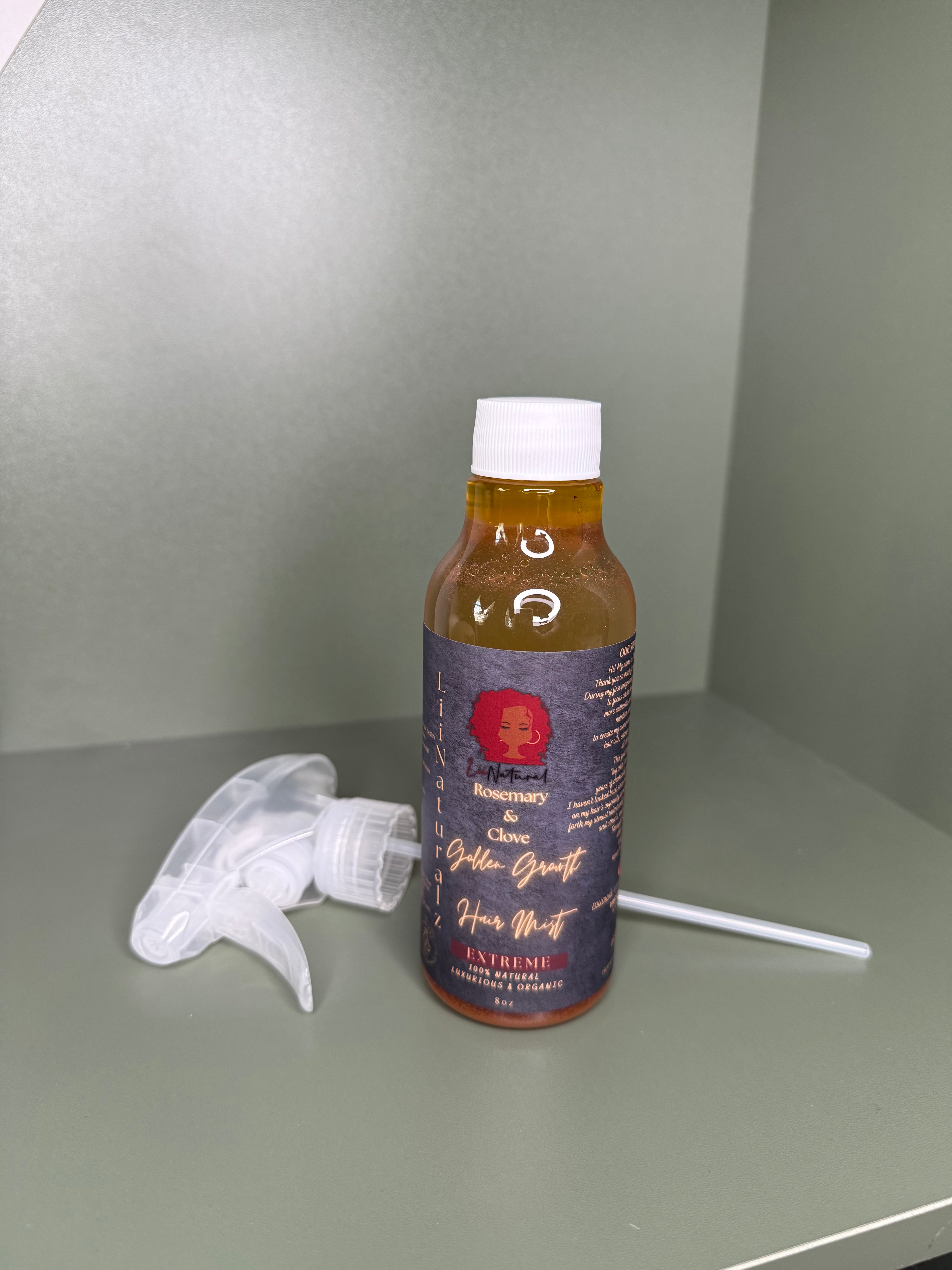 Rosemary & Clove Hair Growth Mist Vegan Formula with Essential Nutrients for Glowing Frizz Free Moisturized Hair 8 Fl Oz