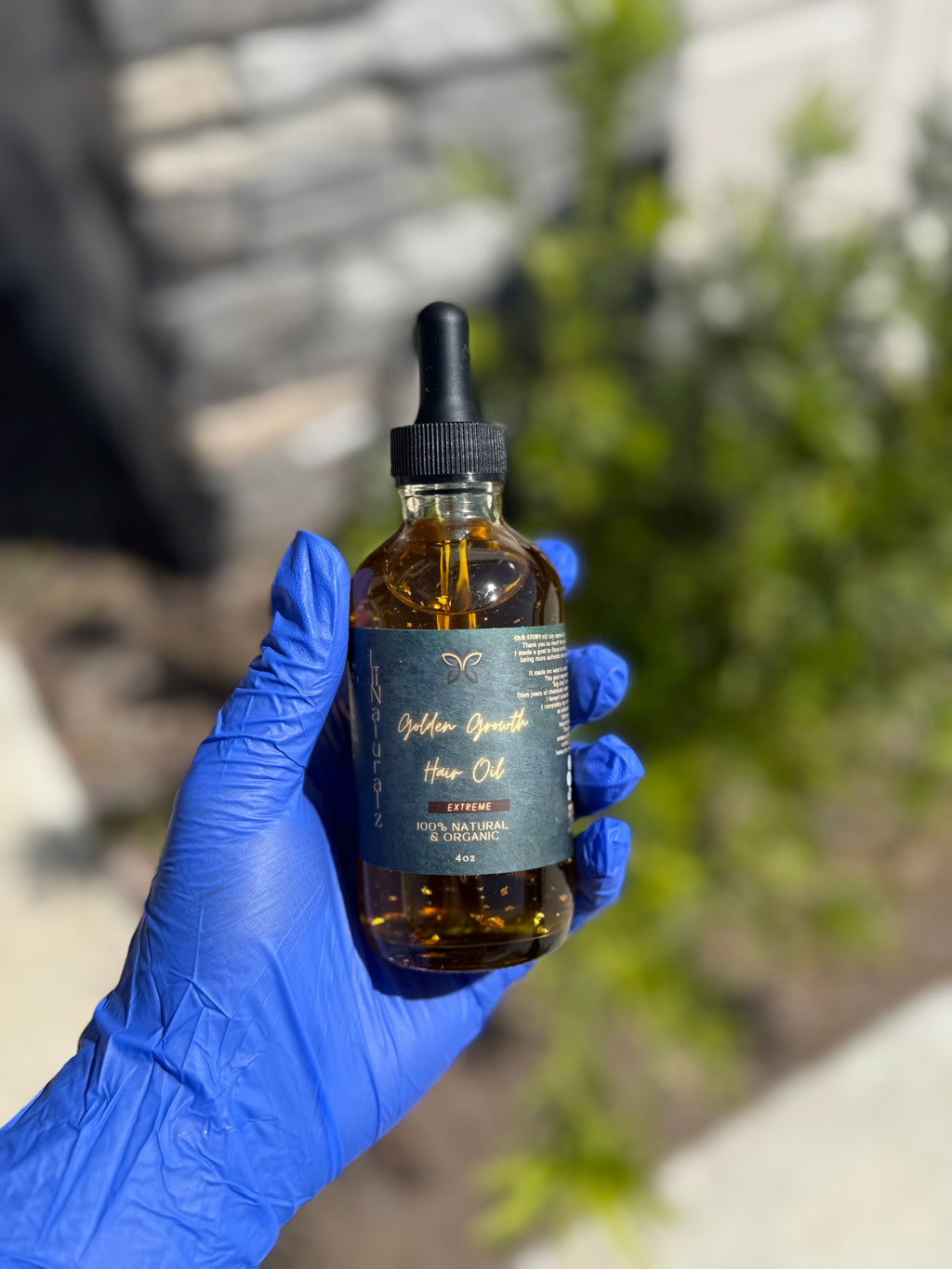 24kGold Growth Hair Oil Ayurvedic Infused 4oz Chemical & Cruelty Free Herbal Blend for All Hair Types