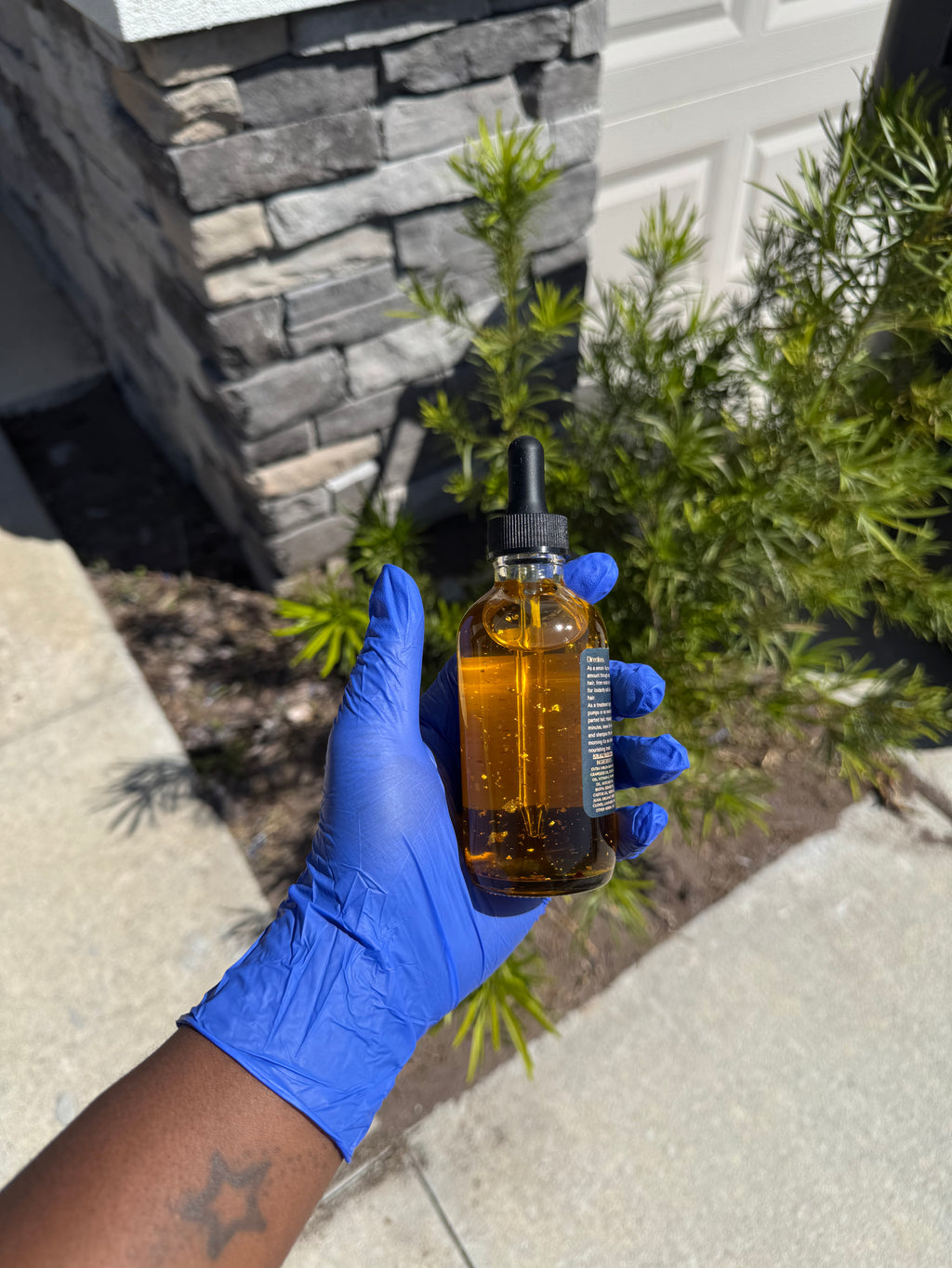 24kGold Growth Hair Oil Ayurvedic Infused 4oz Chemical & Cruelty Free Herbal Blend for All Hair Types