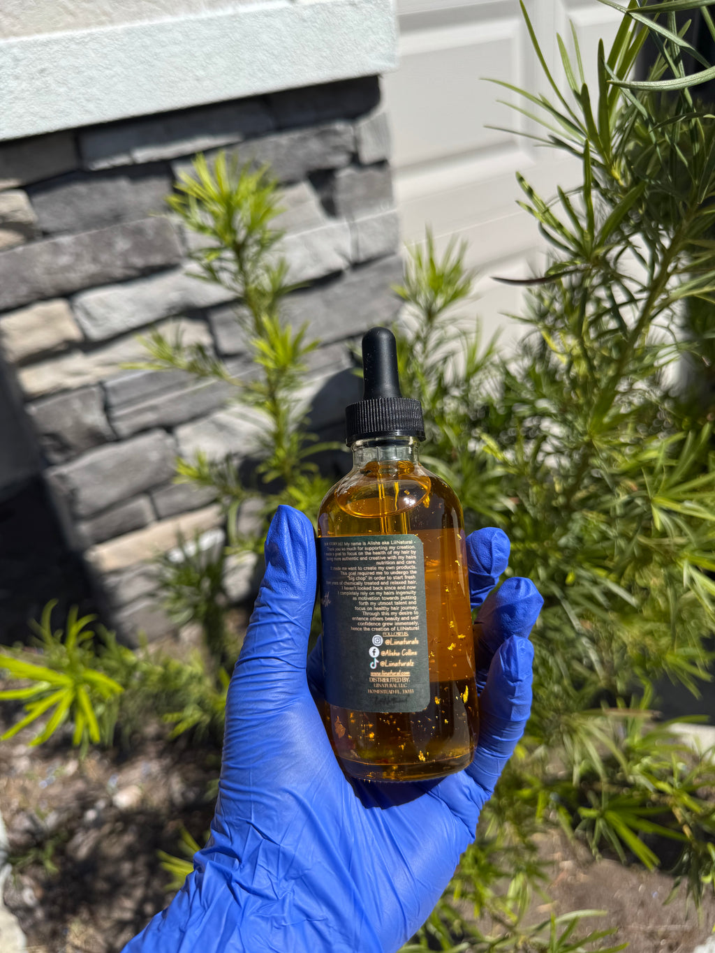 24kGold Growth Hair Oil Ayurvedic Infused 4oz Chemical & Cruelty Free Herbal Blend for All Hair Types