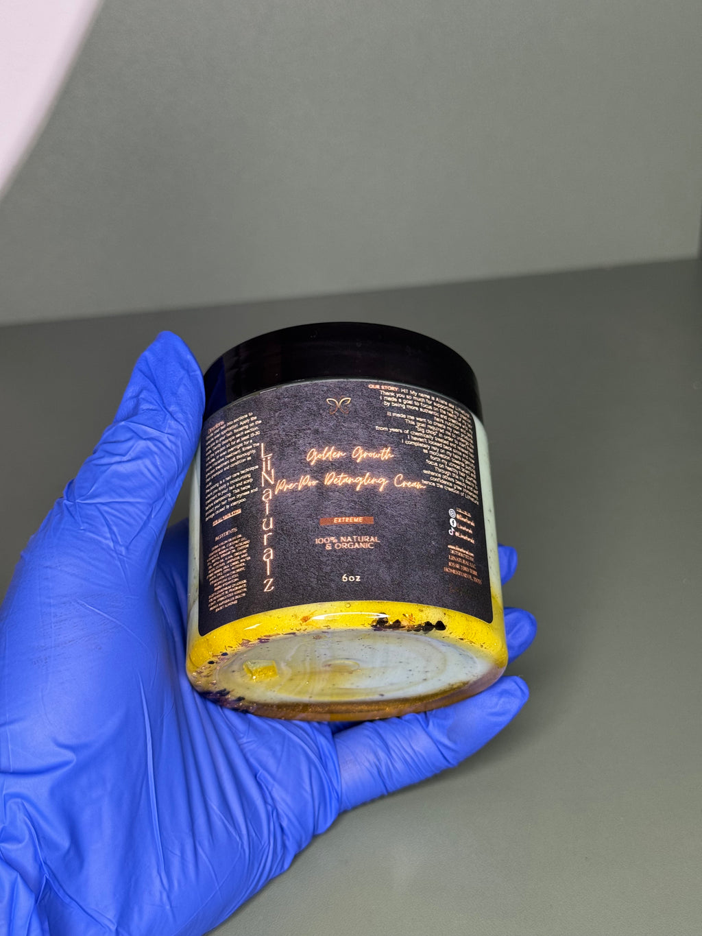 Golden Growth Chebe & Clove Pre-Poo Detangling Cream 6oz Haircare Moisturizer Before Shampoo Hair Treatment Mask Hydrating Repair for Type 4 Hair Moisture Daily